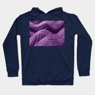 Wave Pattern Lavender Hoodie